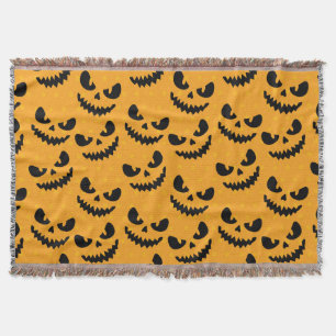 Halloween: beängstigende Gesichter, Vintager Stil. Decke