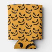 Halloween: beängstigende Gesichter, Vintager Stil. Dosenkühler (Rückseite)