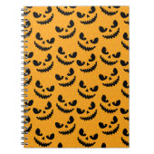 Halloween: beängstigende Gesichter, Vintager Stil. Notizblock (Vorderseite)