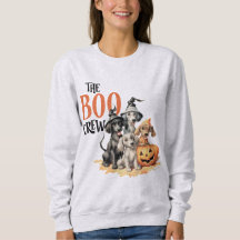 Halloween Beängstigende Hunde Crew Spooky Women