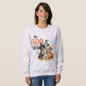 Halloween Beängstigende Hunde Crew Spooky Women Sweatshirt (Vorne ganz)