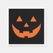Halloween-beängstigende Kürbislaterne Serviette (Vorderseite)