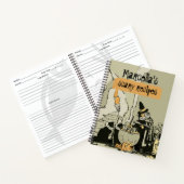 Halloween Beängstigende Rezepte Notizblock (Innenseite)