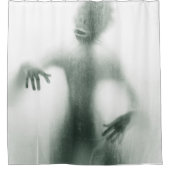 Halloween Beängstigende Silhouette Monster Duschvo Duschvorhang (Vorderseite)