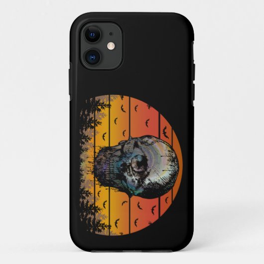 HALLOWEEN BEÄNGSTIGENDE SKULL Case-Mate iPhone HÜLLE (Rückseite)