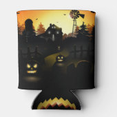 Halloween - Beängstigende Szene 4 Windmill Dosenkühler (Rückseite)