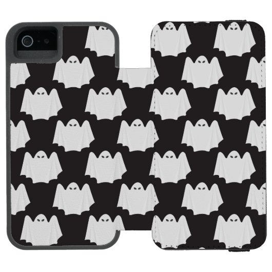 Halloween, Beängstigender Geist, Trick oder Treat, Incipio iPhone Geldbeutel-Hülle (Folio Geöffnet)