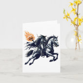 Halloween Beängstigender Kürbis Karte (Gelbe Blume)