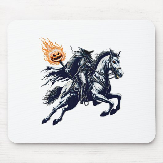 Halloween Beängstigender Kürbis Mousepad (Vorne)
