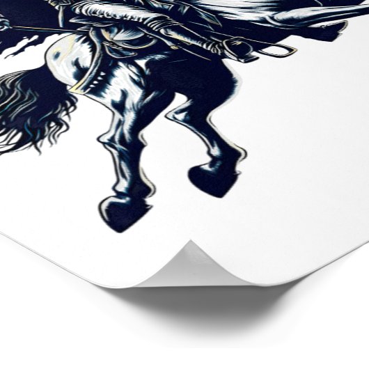 Halloween Beängstigender Kürbis Poster (Ecke)