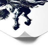 Halloween Beängstigender Kürbis Poster (Ecke)