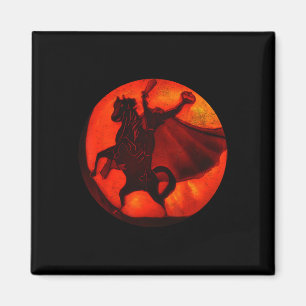 Halloween beängstigender Kürbispferd-Kürbis Magnet