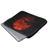 HALLOWEEN BEÄNGSTIGENDER ROTER MOON LAPTOPSCHUTZHÜLLE (Vorne Knopf)