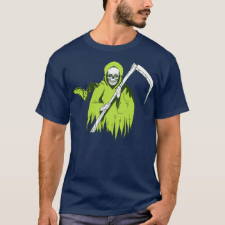 Halloween Beängstigender SchädelGeist mit Flederma T-Shirt