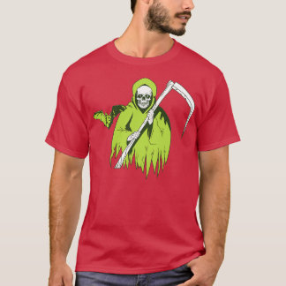 Halloween Beängstigender SchädelGeist mit Flederma T-Shirt