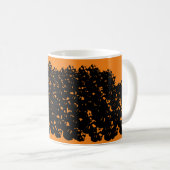 Halloween beängstigender Schädelhaufen Kaffeetasse (VorderseiteRechts)