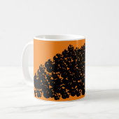 Halloween beängstigender Schädelhaufen Kaffeetasse (Vorderseite Links)