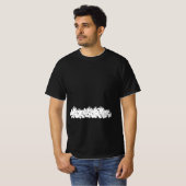 Halloween beängstigender Schwarzer Schädel T-Shirt (Vorne ganz)