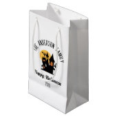 Halloween Beängstigender Spuk Hausname Personalisi Kleine Geschenktüte (Vorderseite Schrägansicht)