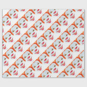 Halloween beängstigendes Clown2 Geschenkpapier (Flach)