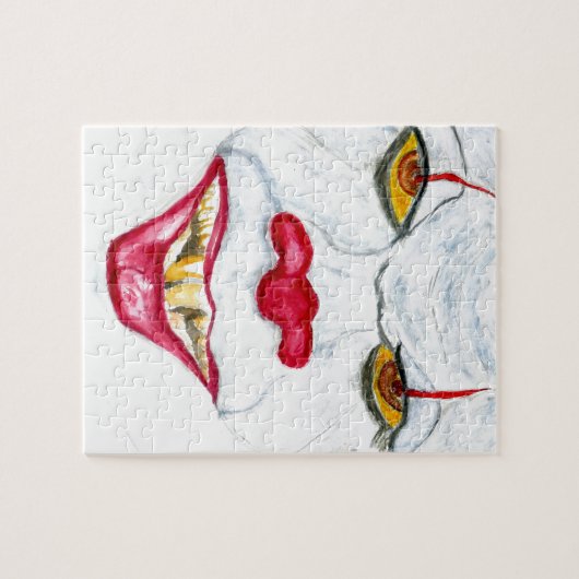 Halloween beängstigendes Clown2 Puzzle (Horizontal)