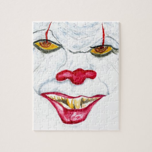 Halloween beängstigendes Clown2 Puzzle (Vertikal)