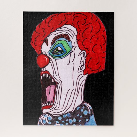 HALLOWEEN BEÄNGSTIGENDES CLOWN-Puzzle Puzzle (Vertikal)