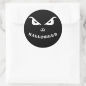 Halloween beängstigendes Gesicht Runder Aufkleber (Tasche)