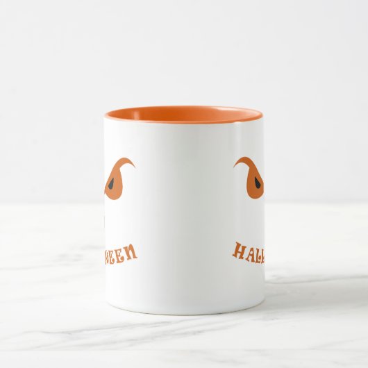 Halloween beängstigendes Gesicht Tasse (Zentrum)