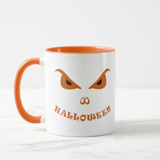Halloween beängstigendes Gesicht Tasse (Links)