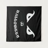 Halloween beängstigendes Gesicht Wandteppich (Vorderseite (Horizontal))