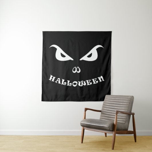 Halloween beängstigendes Gesicht Wandteppich (Beispiel)