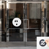 Halloween beängstigendes Gespenstergesicht, unheim Fensteraufkleber (Büro Tür)
