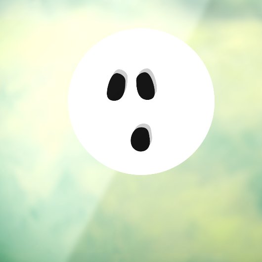 Halloween beängstigendes Gespenstergesicht, unheim Fensteraufkleber (Blatt 3)