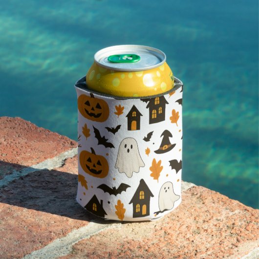 Halloween Beängstigendes Muster - Spooky & Festiva Dosenkühler (In Situ Pool)