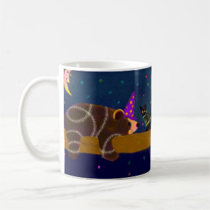 Halloween Bear and Black Cat Tasse