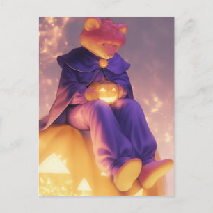 Halloween Bear Anthro Postkarte