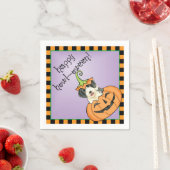 Halloween Bearded Collie Napkins Serviette (Beispiel)