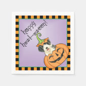 Halloween Bearded Collie Napkins Serviette (Vorderseite)
