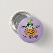 Halloween Beardie Button (Vorne & Hinten)