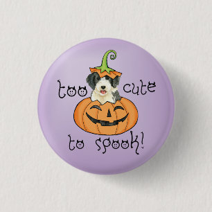 Halloween Beardie Button