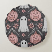 Halloween beauty  rundes kissen (Rückseite)