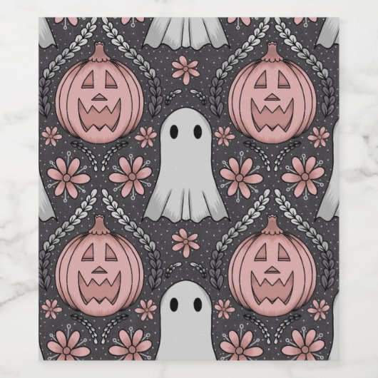 Halloween beauty weinetikett (Einzelnes Label)