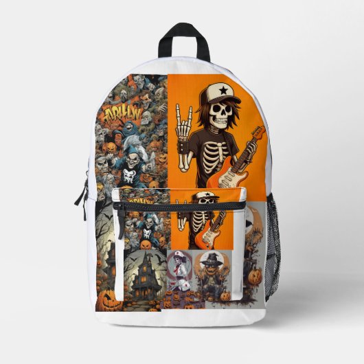 HALLOWEEN BEDRUCKTER RUCKSACK (Vorderseite)