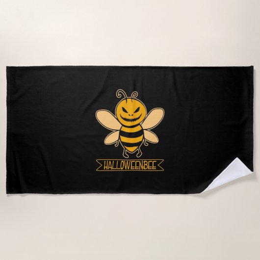 Halloween Bee Strandtuch (Vorderseite)