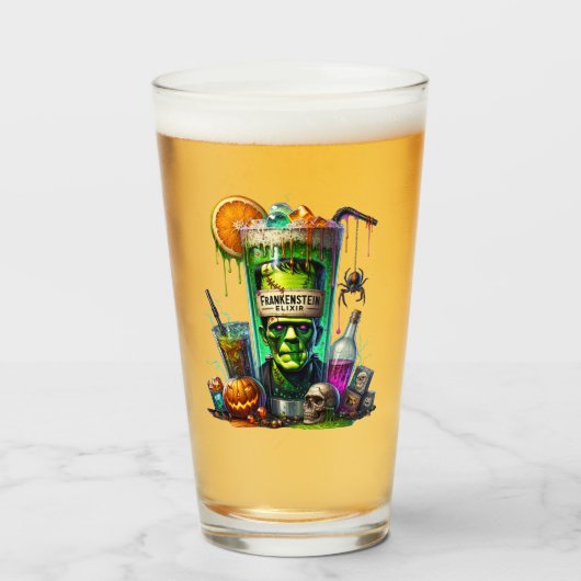 Halloween Beer Glas (Vorne (Gefüllt))