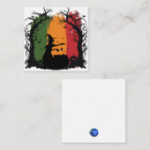 Halloween Begleitkarte (Vorne/Hinten)