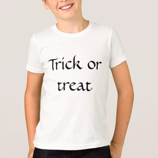 Halloween-Begrüßung T-Shirt (Vorderseite)