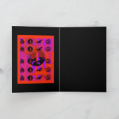 Halloween-Begrüßungskarte für den elektrischen Pop Karte (Innenseite)