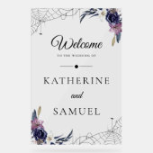 Halloween-Begrüßungszeichen Acrylschild (Vorderseite)